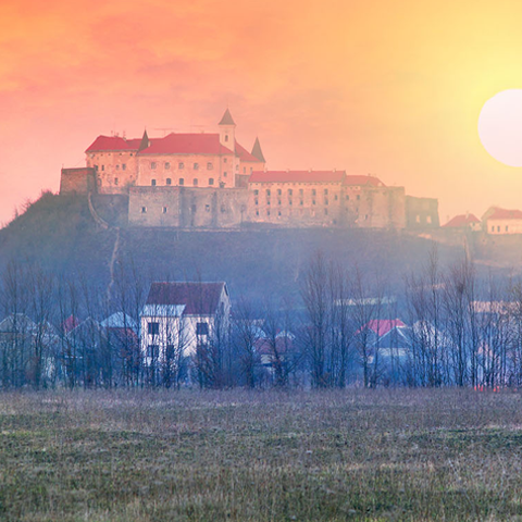 Hrad Palanok v Mukačevu