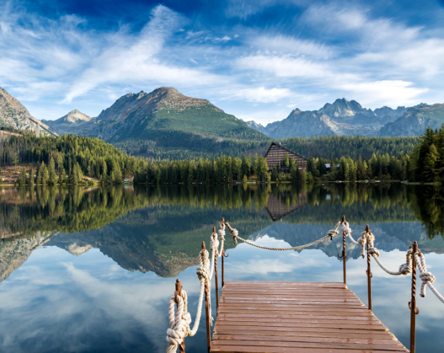 Štrbské pleso s molem